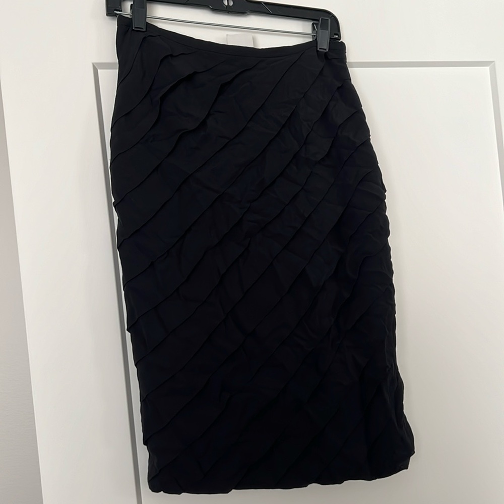 NWT Féraud silk pleated midi skirt